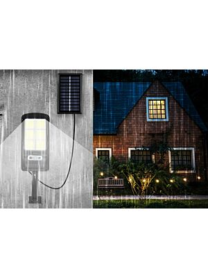 Riflettore solare LED con telecomando e pannello esterno MX Oxis 36W
