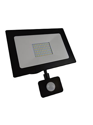 Riflettore LED con sensore VP-EL VEGAS 50W - 4500K Black